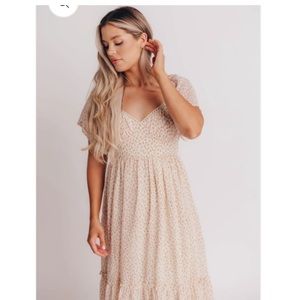 Worth Collective - Bump Friendly Dress - Medium - NWT - Green Floral